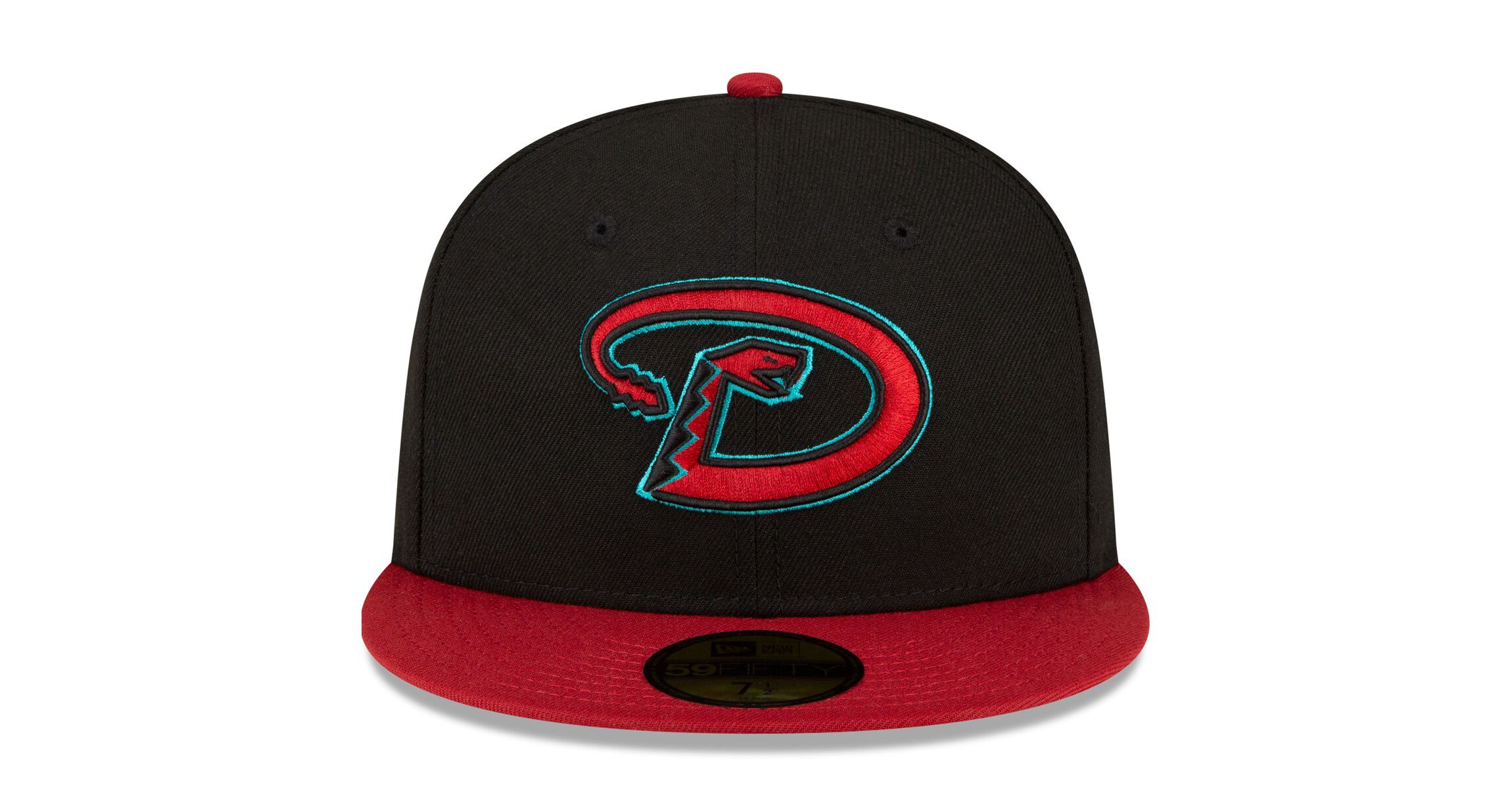 MLB Black/Red Arizona Diamondbacks Road Authentic Collection On-Field 59FIFTY Fitted Hat