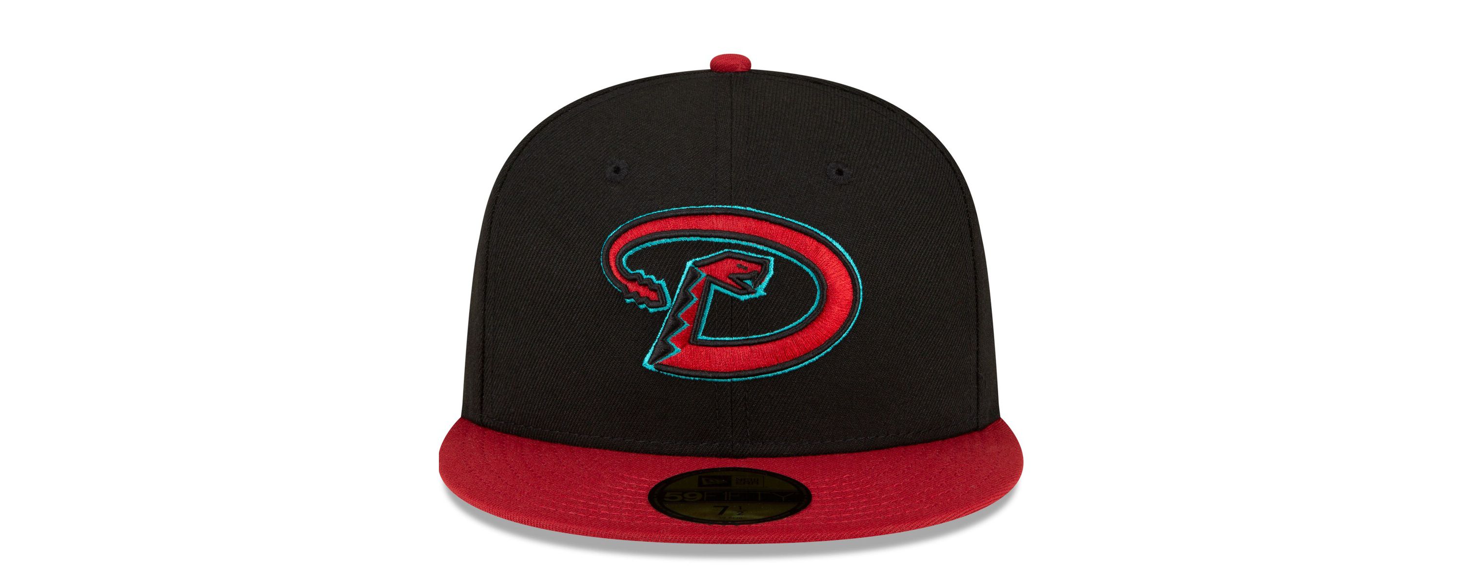 MLB Black/Red Arizona Diamondbacks Road Authentic Collection On-Field 59FIFTY Fitted Hat