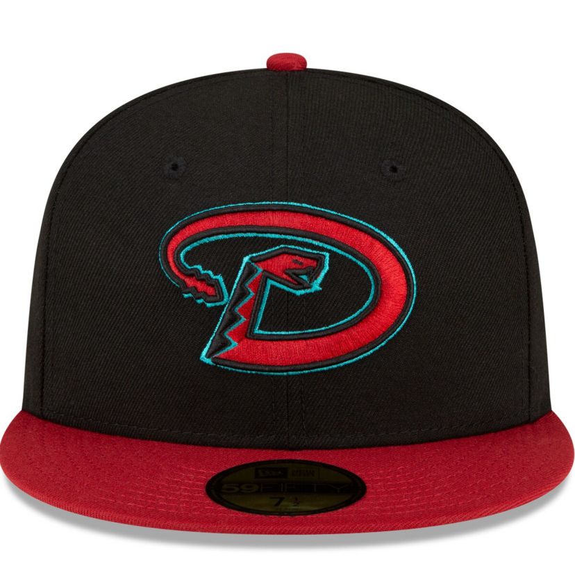 MLB Black/Red Arizona Diamondbacks Road Authentic Collection On-Field 59FIFTY Fitted Hat