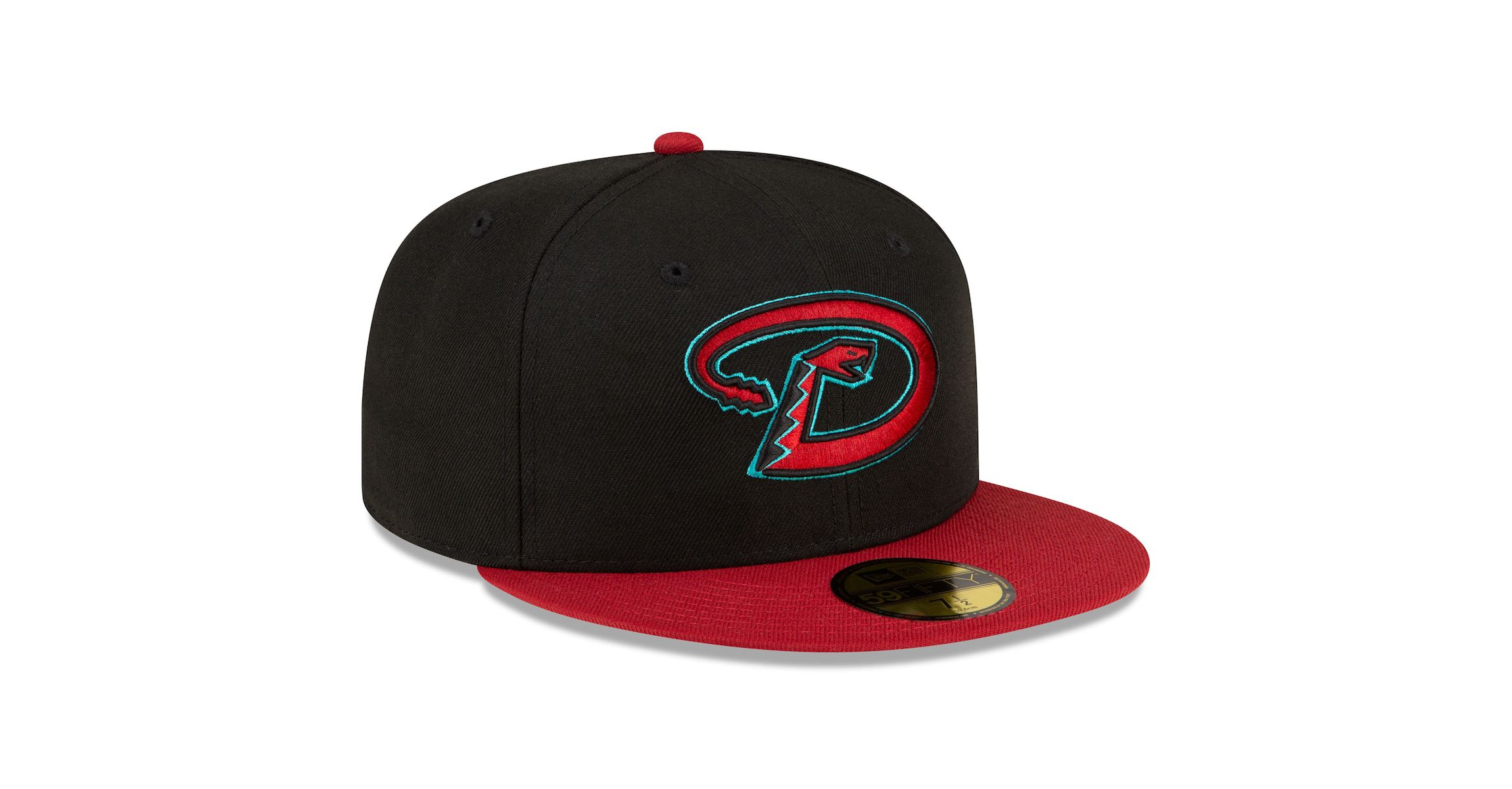 MLB Black/Red Arizona Diamondbacks Road Authentic Collection On-Field 59FIFTY Fitted Hat