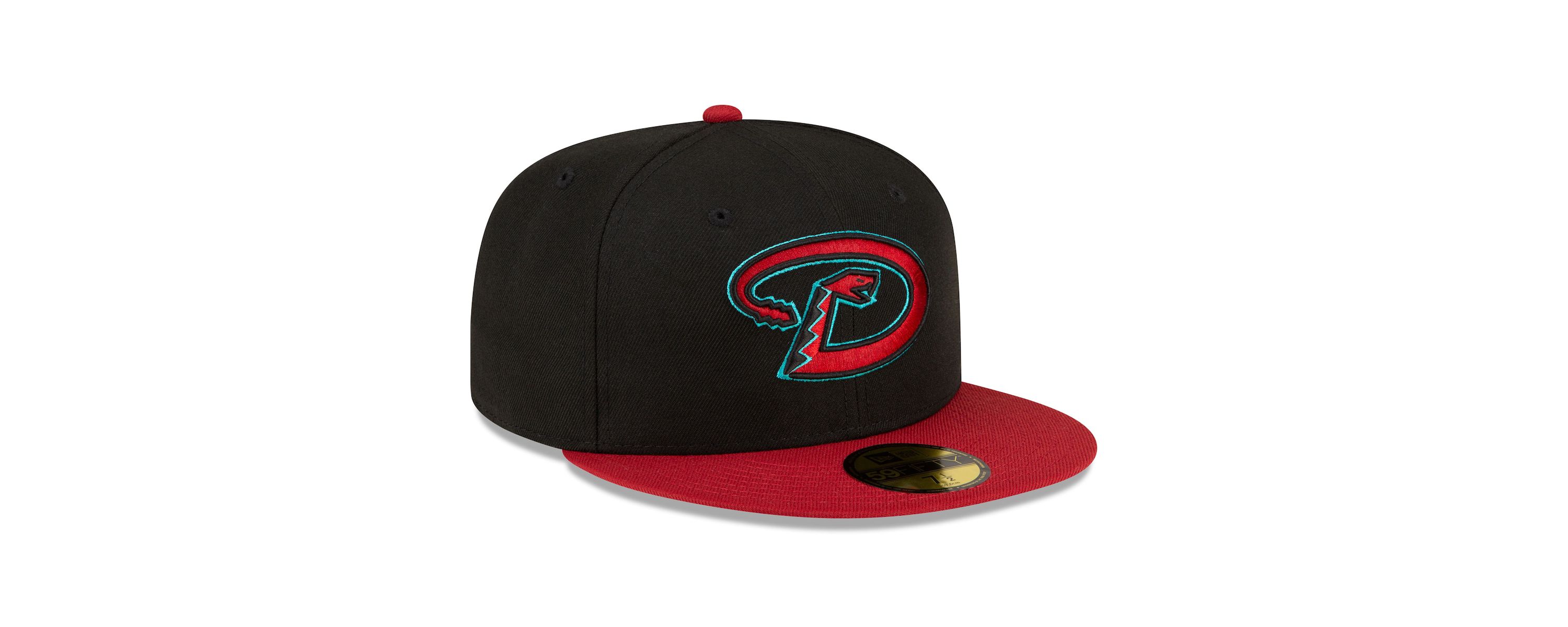 MLB Black/Red Arizona Diamondbacks Road Authentic Collection On-Field 59FIFTY Fitted Hat
