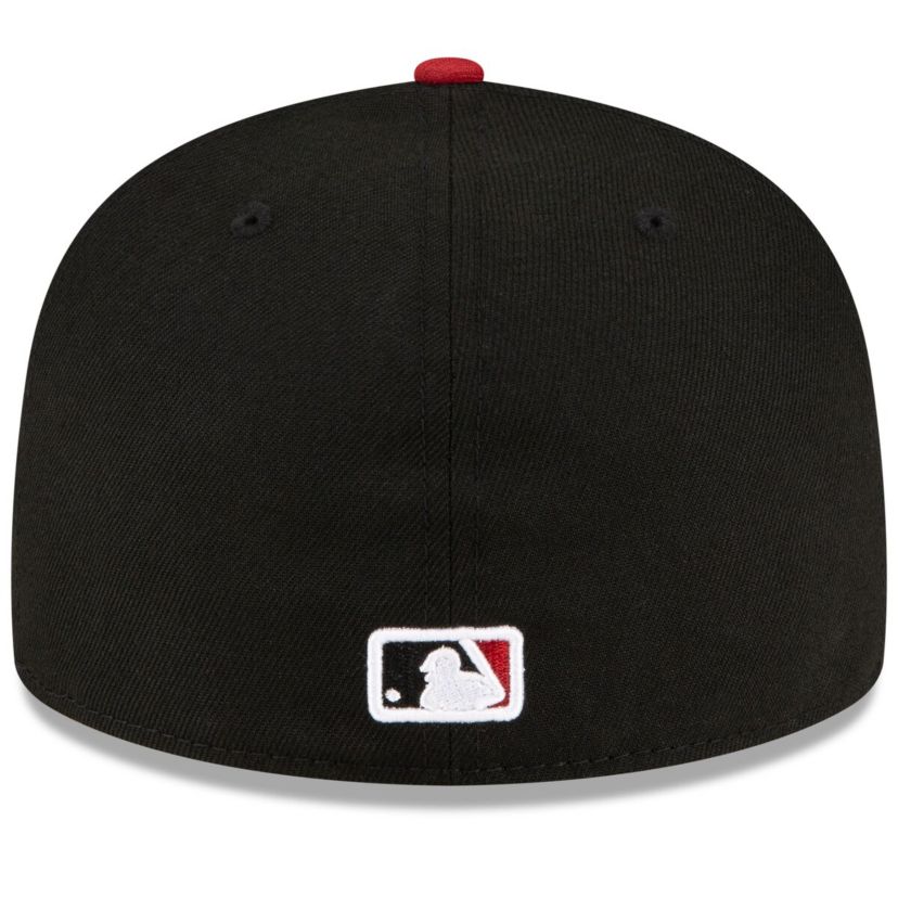 MLB Black/Red Arizona Diamondbacks Road Authentic Collection On-Field 59FIFTY Fitted Hat