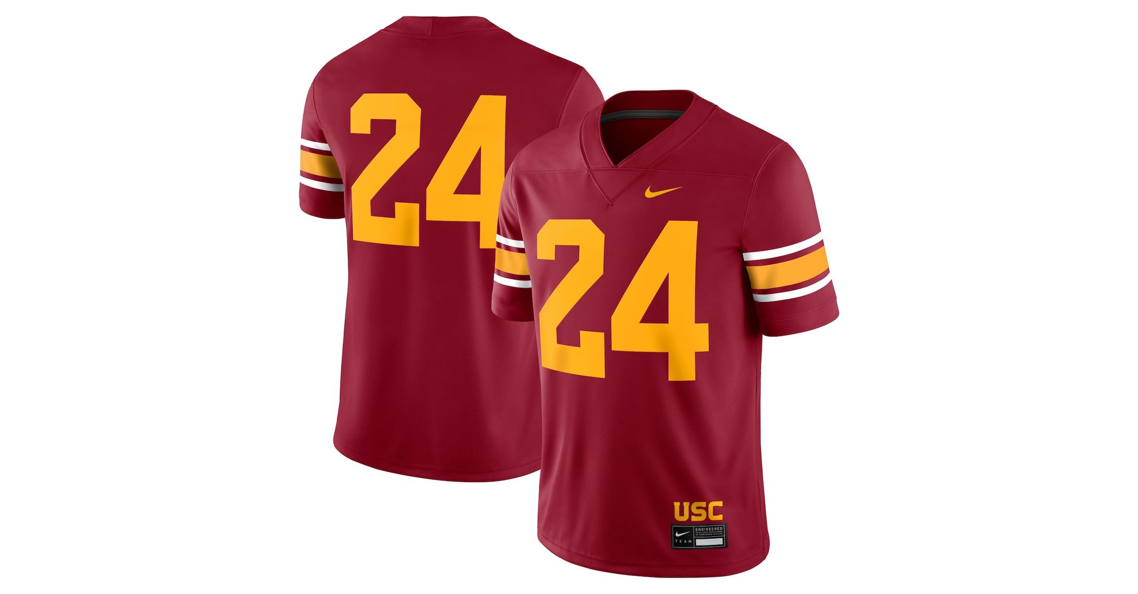 NCAA Nike #24 USC Trojans Alternate Game Jersey