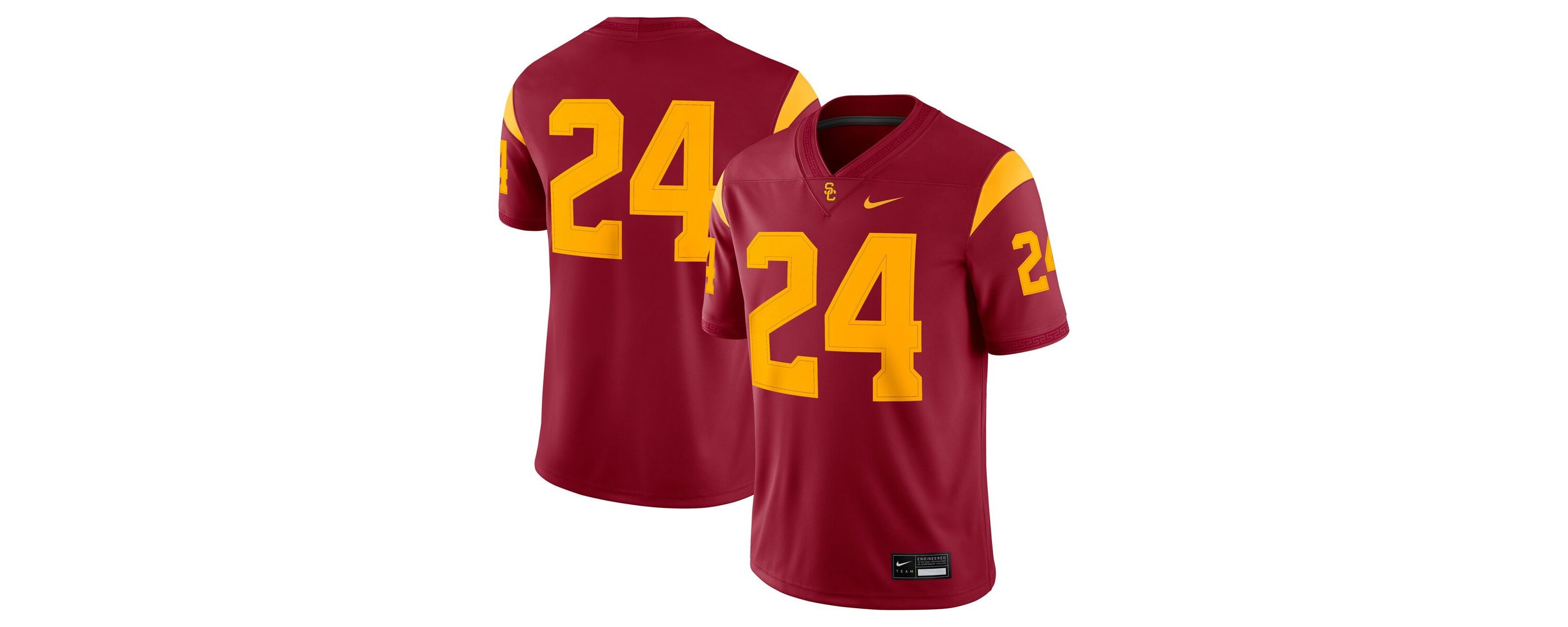 NCAA Nike #24 USC Trojans Game Jersey