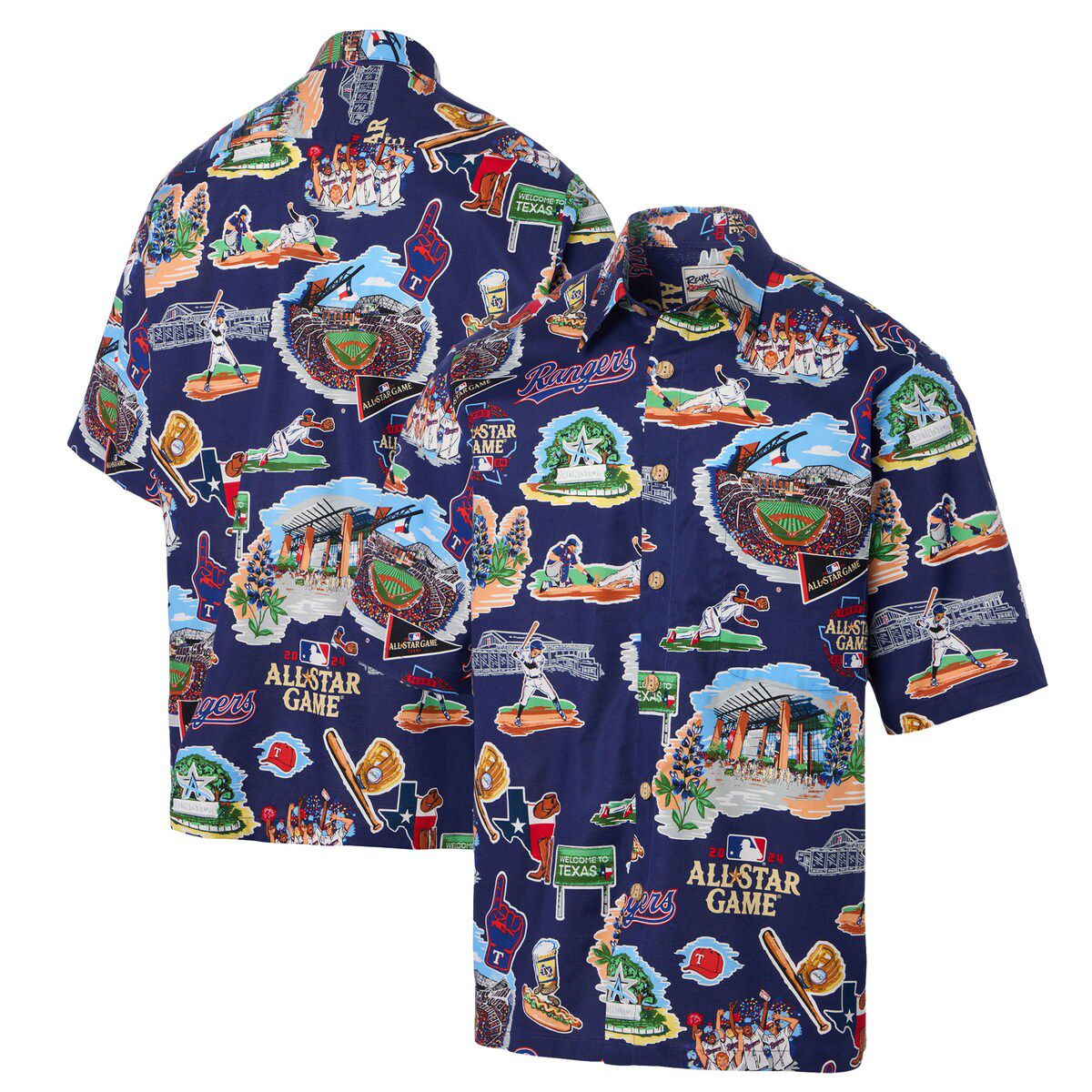 Multi-Team MLB 2024 MLB All-Star Game Button-Up Polo