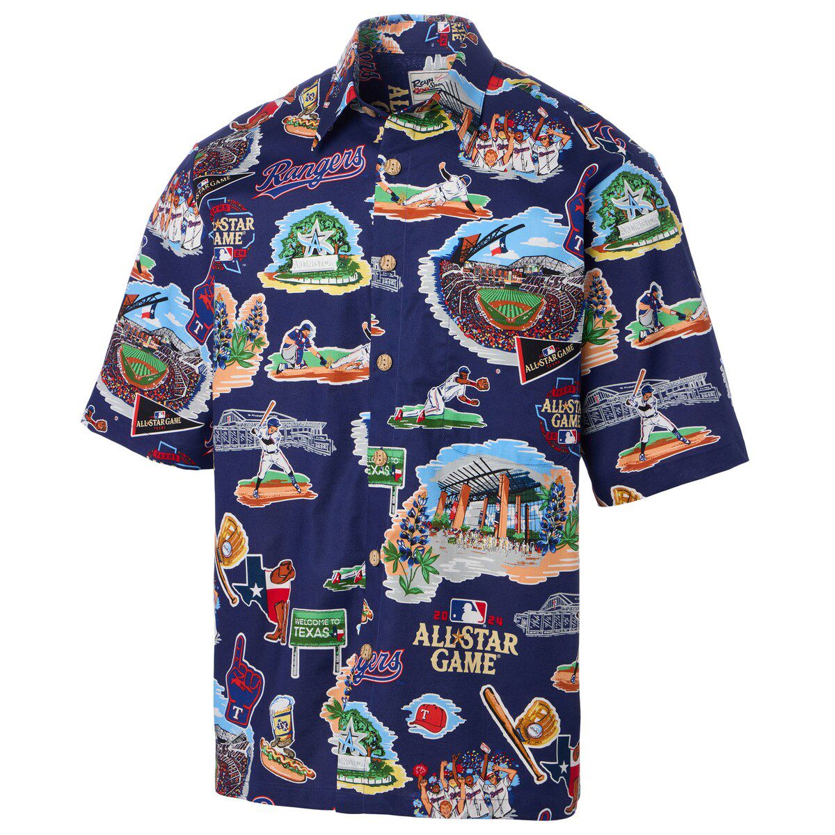 Multi-Team MLB 2024 MLB All-Star Game Button-Up Polo