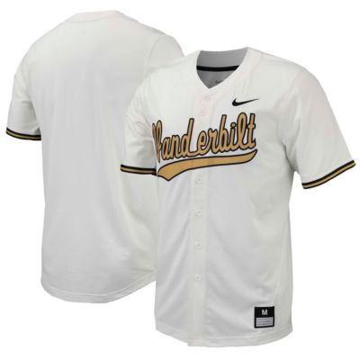 Men's NCAA Nike Vanderbilt Commodores Replica Full-Button Baseball Jersey