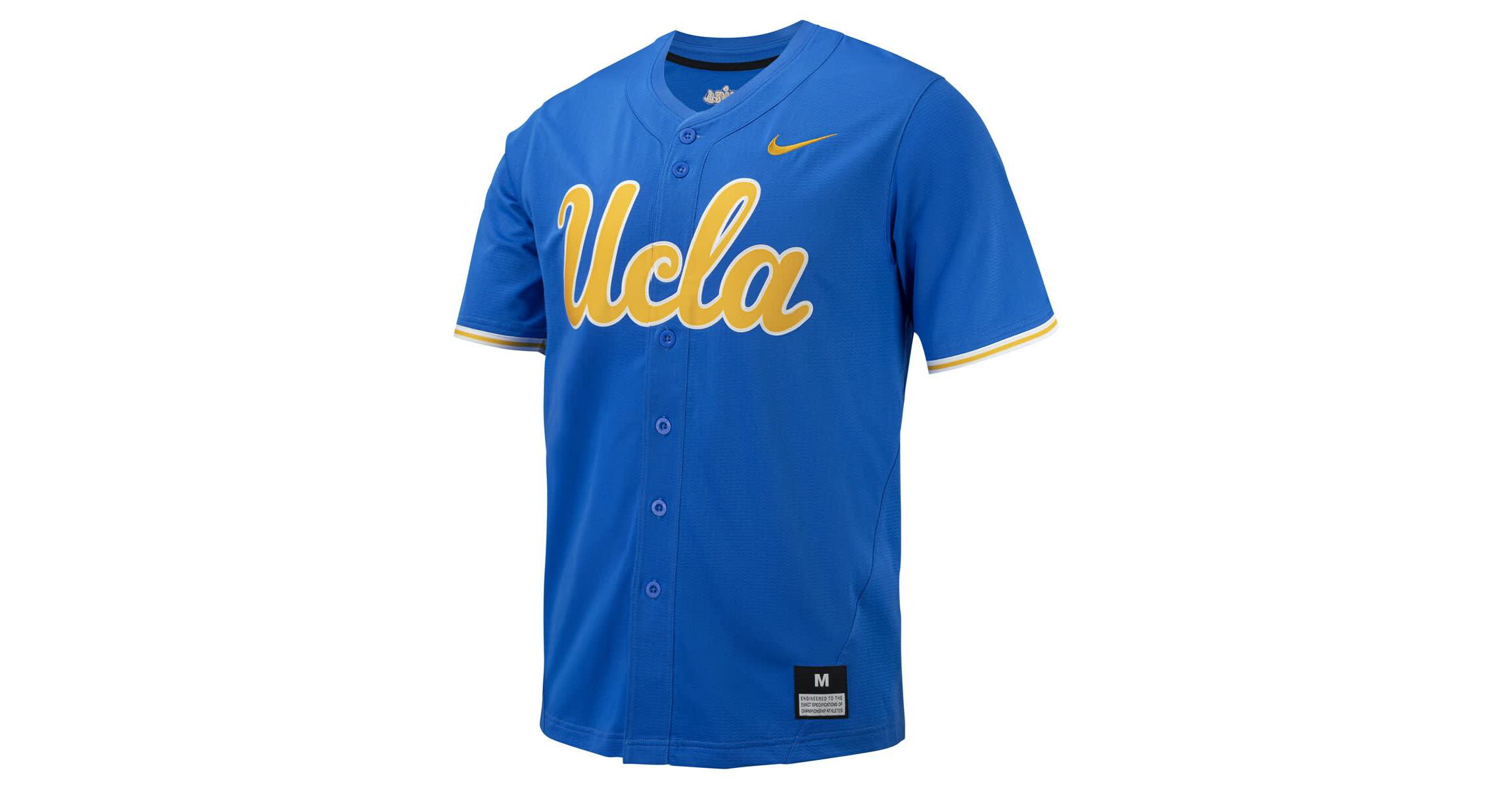 NCAA Nike UCLA Bruins Replica Full-Button Baseball Jersey