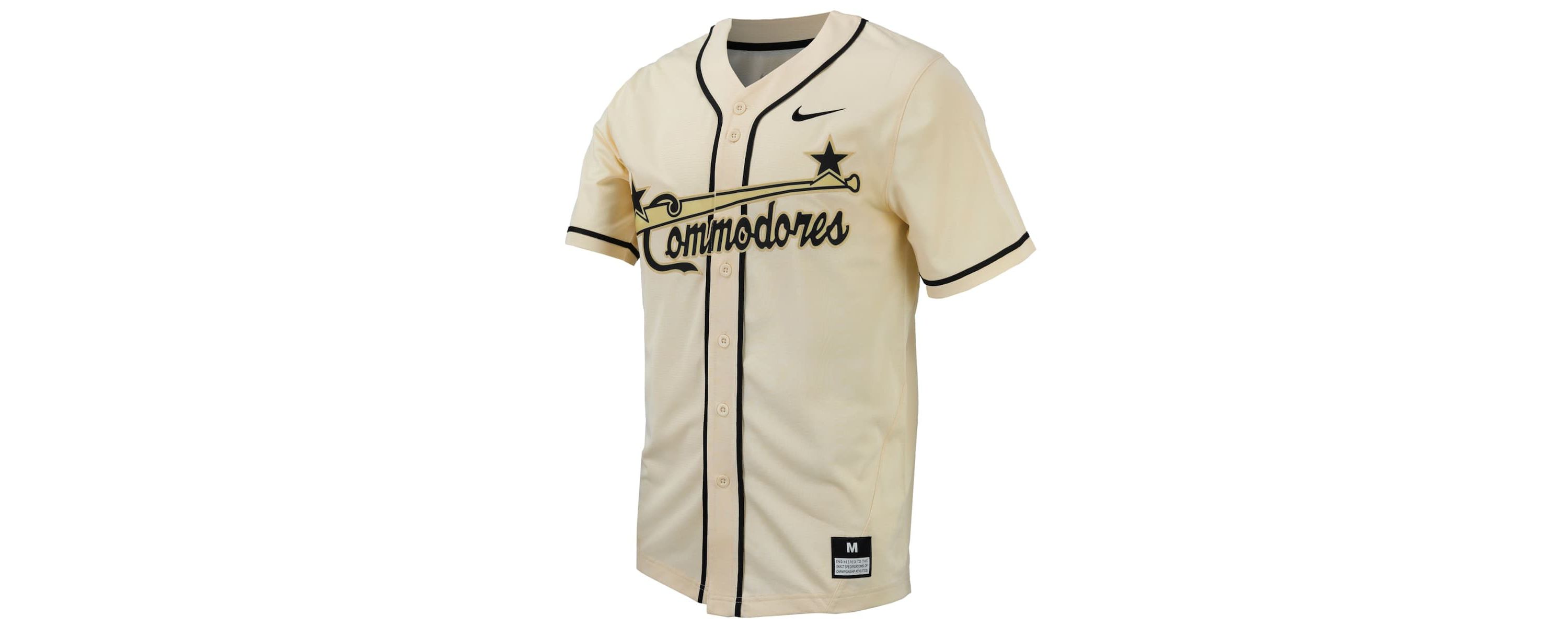NCAA Nike Vanderbilt Commodores Replica Full-Button Baseball Jersey