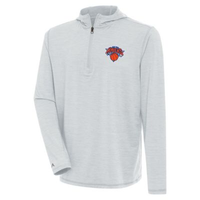 Antigua Men's NBA New York Knicks Tidy Quarter-Zip Lightweight Pullover Top