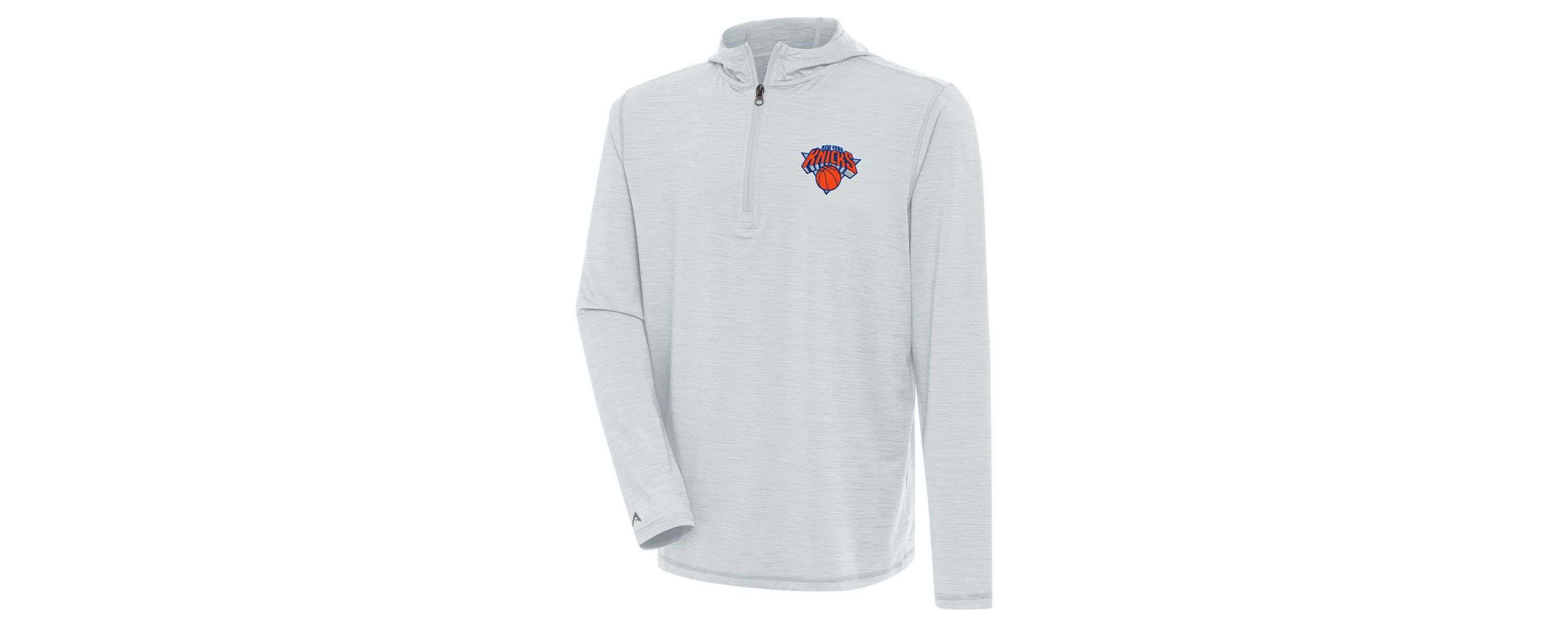 NBA New York Knicks Tidy Quarter-Zip Lightweight Pullover Top