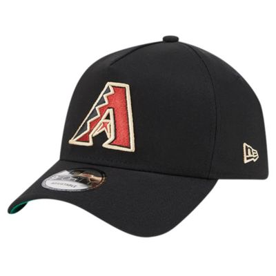 New Era Men's MLB Arizona Diamondbacks Team Color A-Frame 9FORTY Adjustable Hat, Black