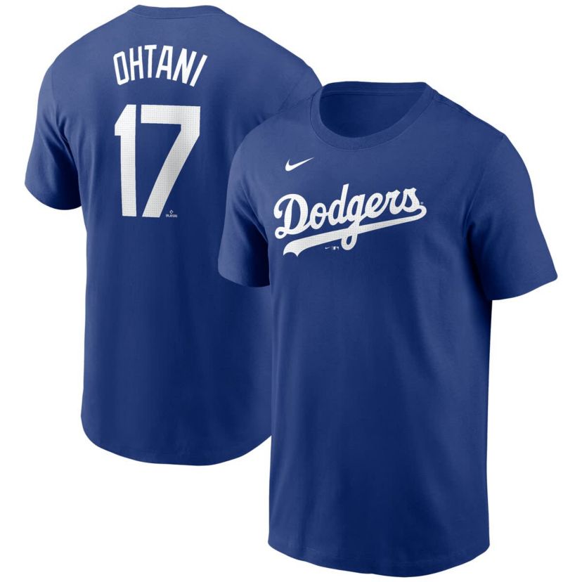 MLB Nike Shohei Ohtani Los Angeles Dodgers 2024 Fuse Name & Number T-Shirt