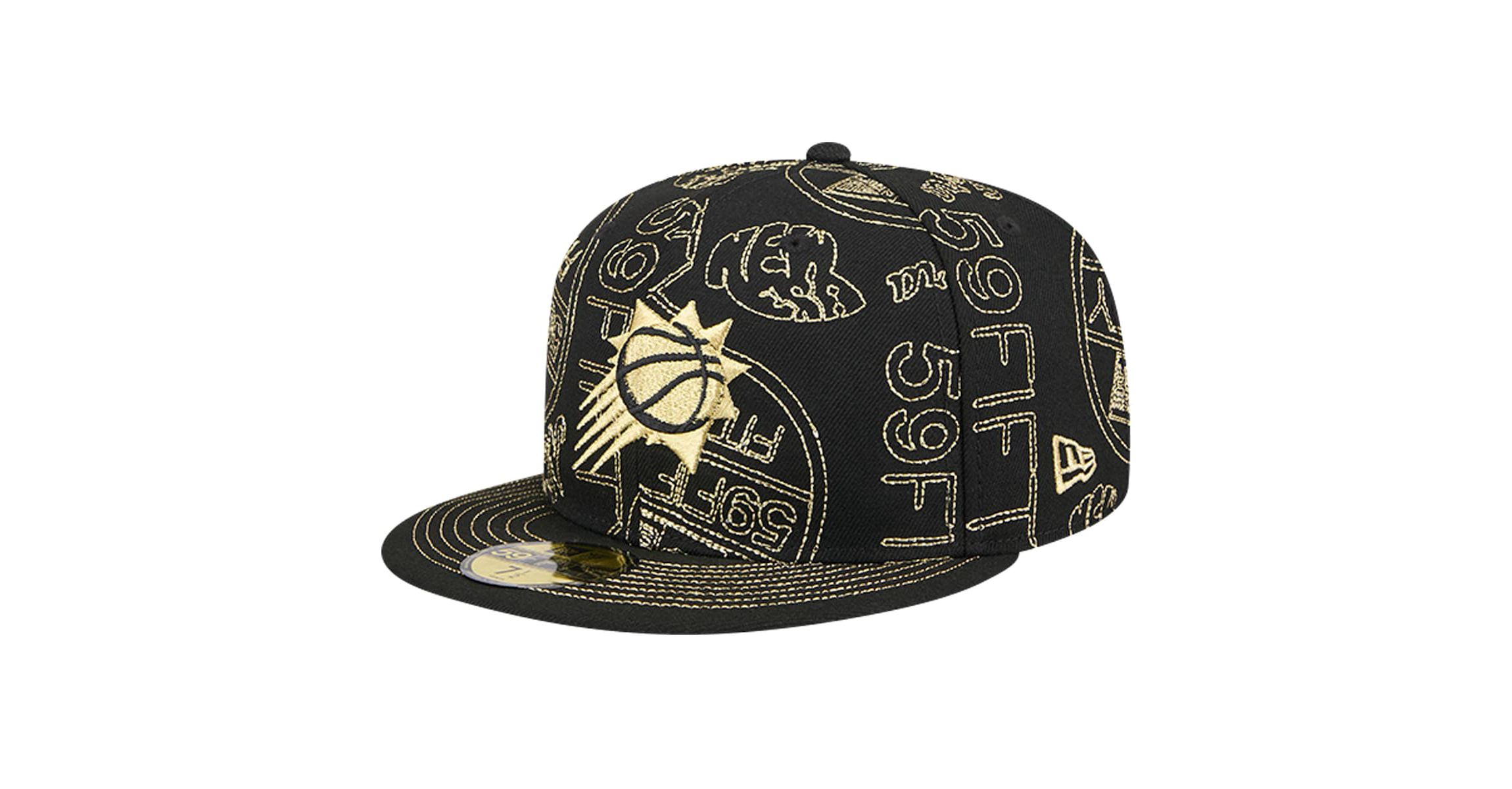 NBA Phoenix Suns 59FIFTY Day Allover Print Stencil Fitted Hat
