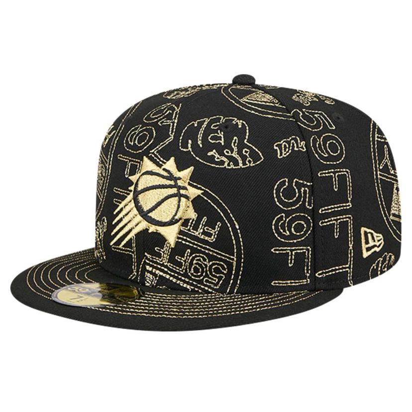 NBA Phoenix Suns 59FIFTY Day Allover Print Stencil Fitted Hat