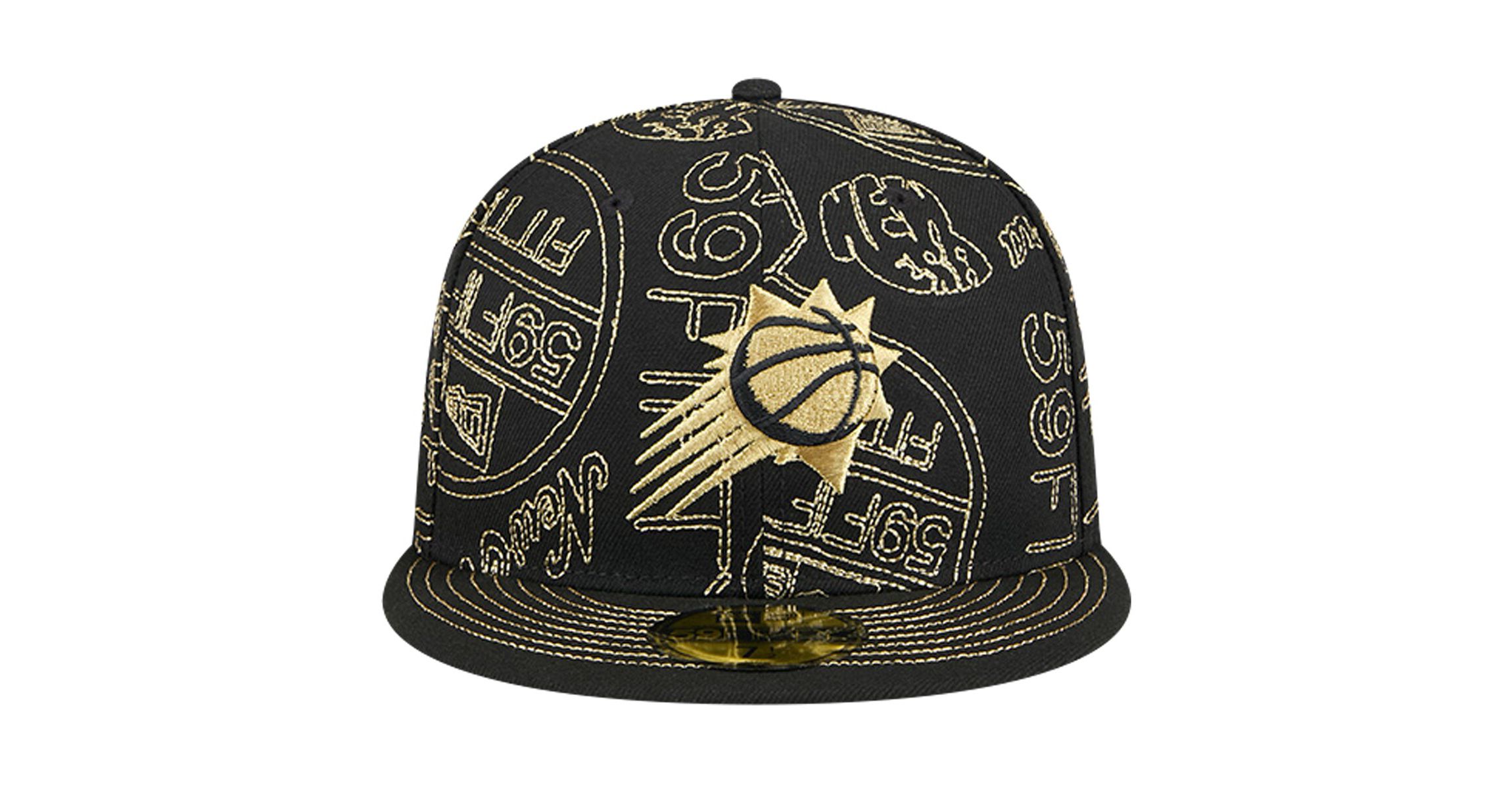 NBA Phoenix Suns 59FIFTY Day Allover Print Stencil Fitted Hat