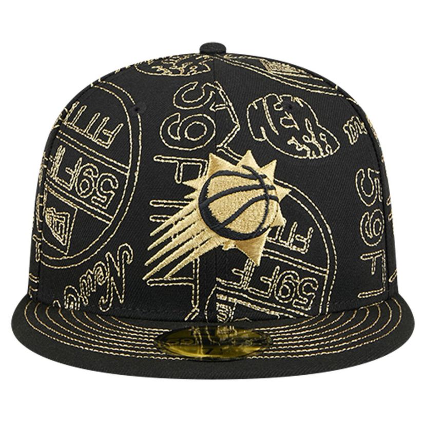 NBA Phoenix Suns 59FIFTY Day Allover Print Stencil Fitted Hat