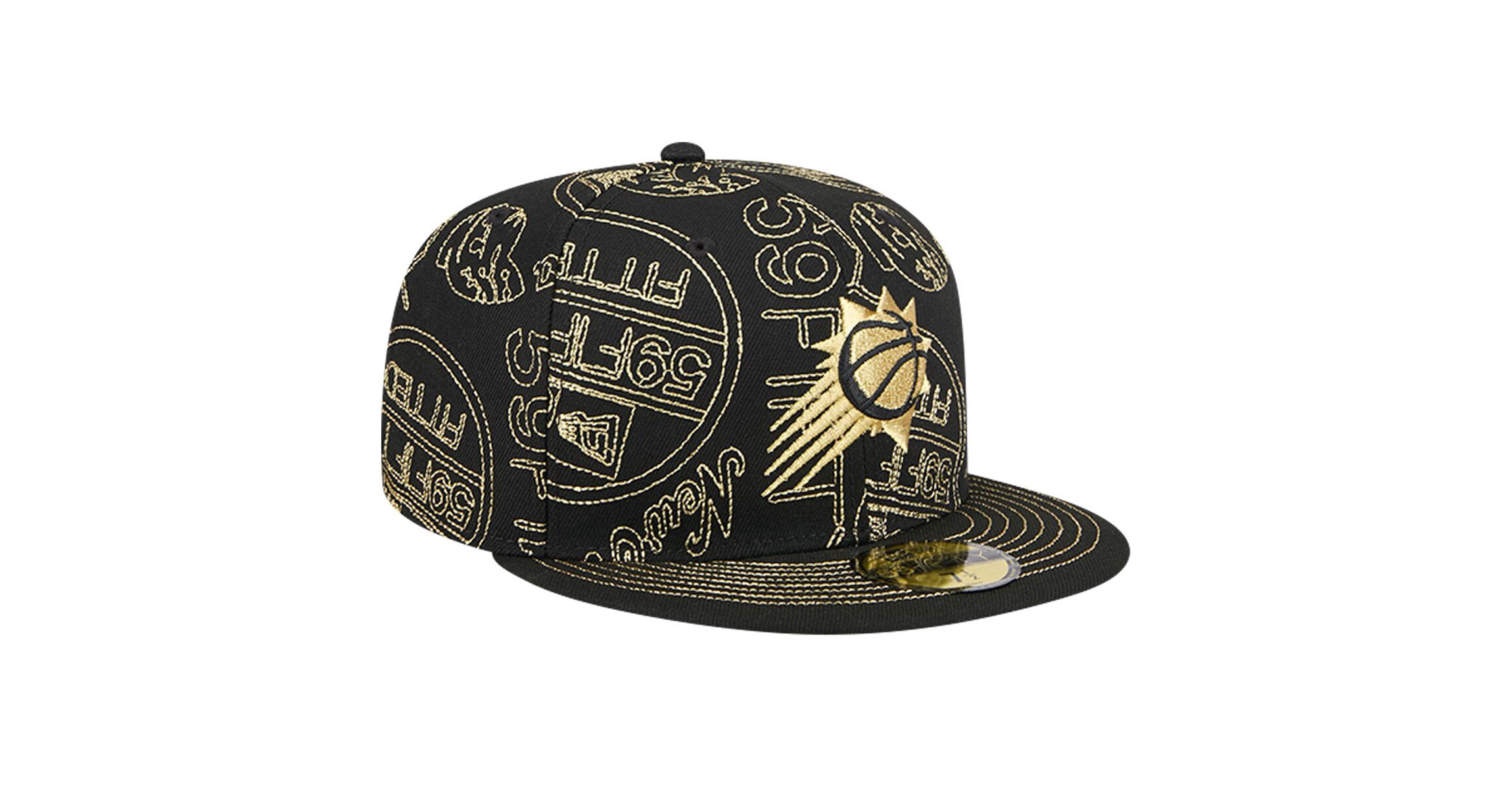NBA Phoenix Suns 59FIFTY Day Allover Print Stencil Fitted Hat