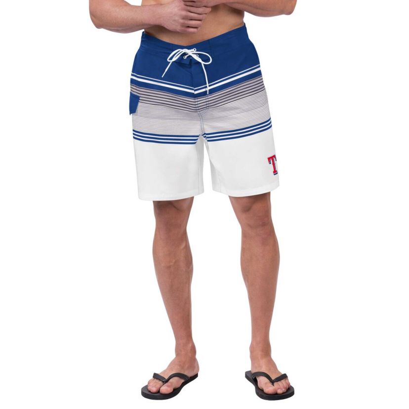 MLB Royal/White Texas Rangers Jump Shot Volley Board Shorts