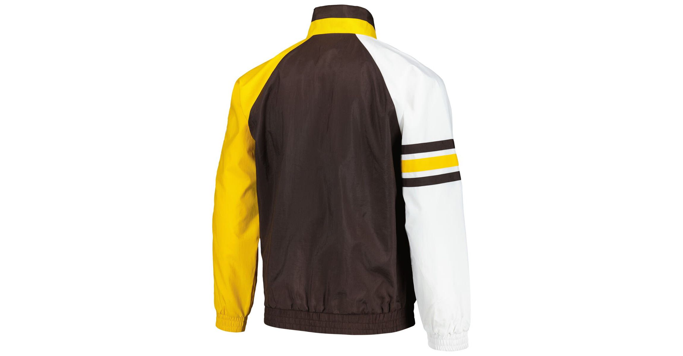 MLB Brown/Gold San Diego Padres Elite Raglan Half-Zip Jacket