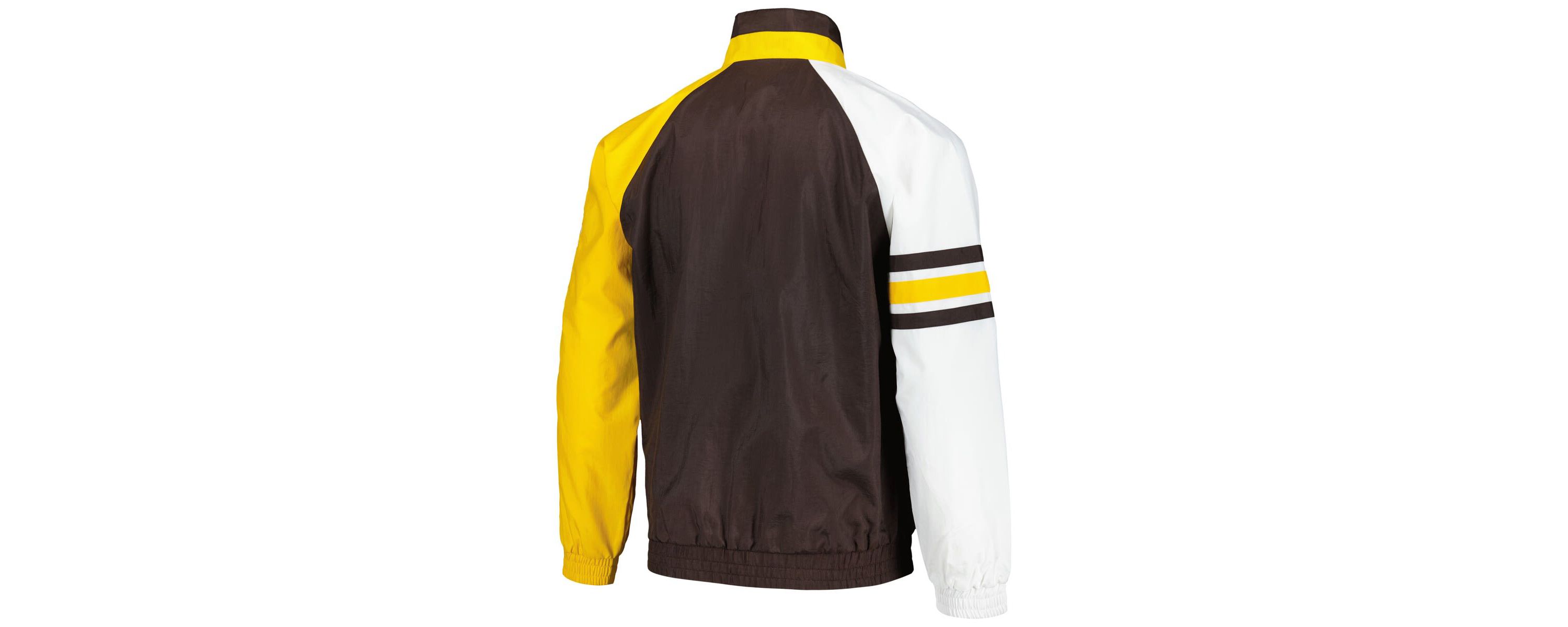 MLB Brown/Gold San Diego Padres Elite Raglan Half-Zip Jacket