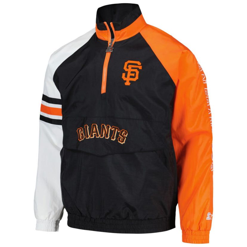 MLB San Francisco Giants Elite Raglan Half-Zip Jacket