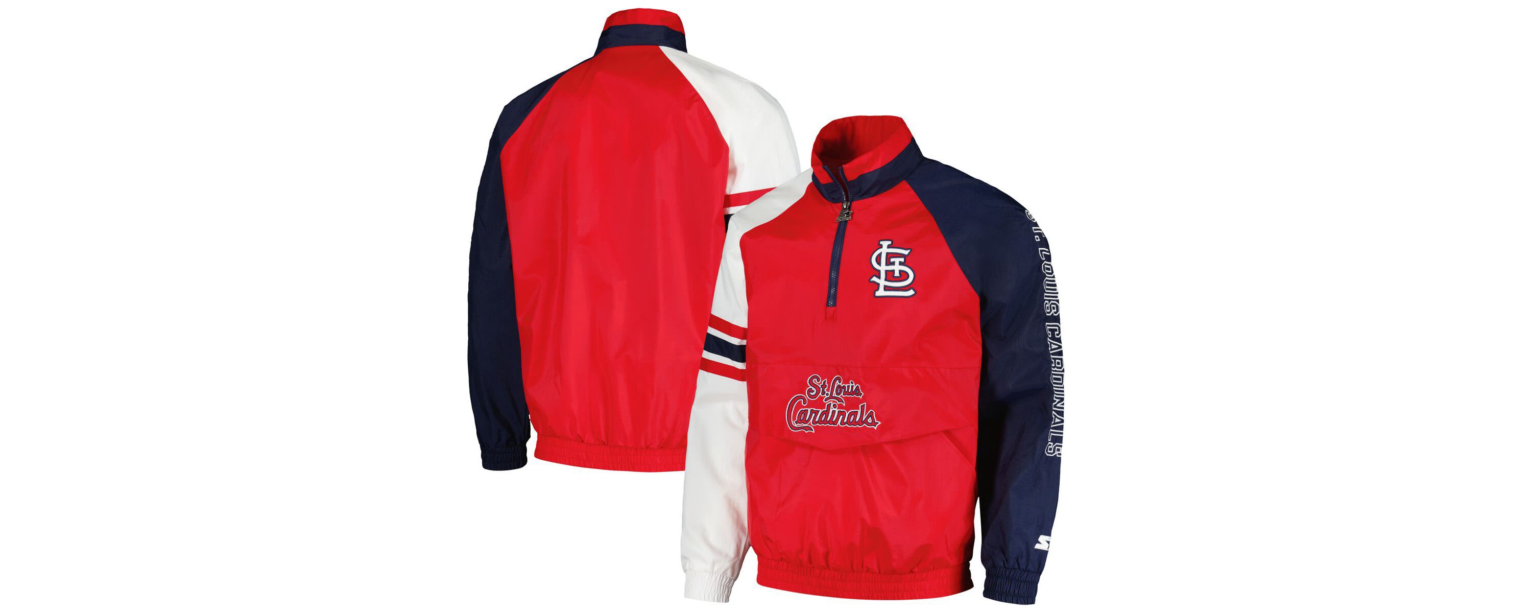 MLB St. Louis Cardinals Elite Raglan Half-Zip Jacket
