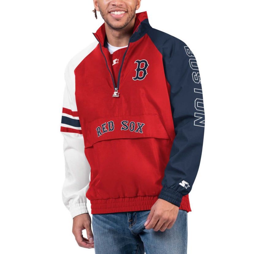 Boston Red Sox MLB Boston Sox Elite Raglan Half-Zip Jacket