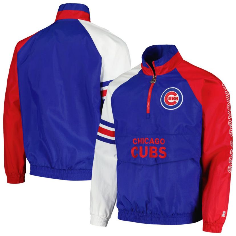 MLB Chicago Cubs Elite Raglan Half-Zip Jacket