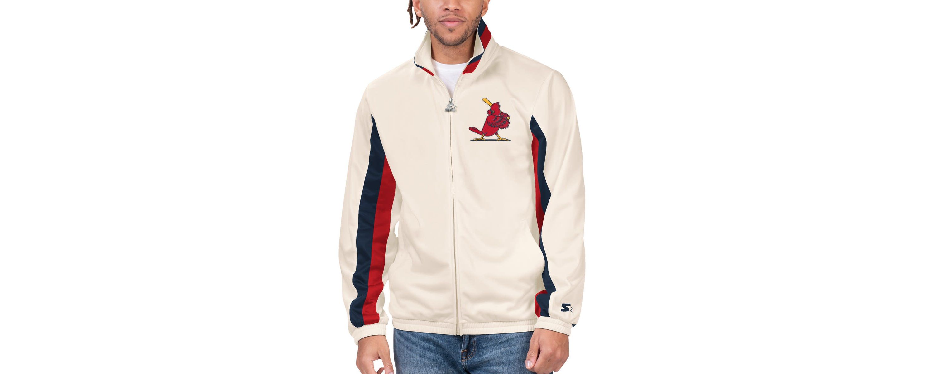 MLB St. Louis Cardinals Rebound Cooperstown Collection Full-Zip Track Jacket