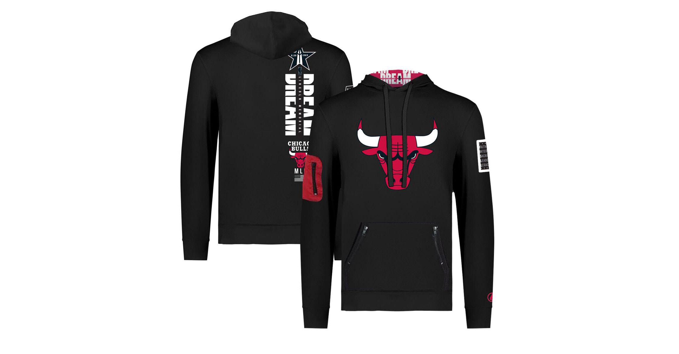 NBA Unisex x History Collection Chicago Bulls Pullover Hoodie