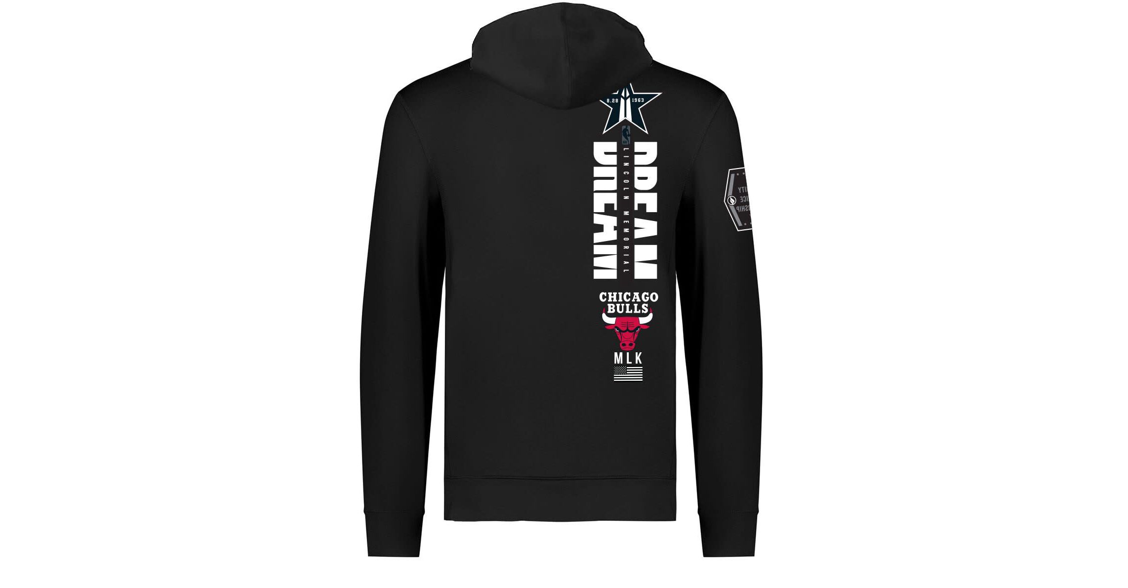 NBA Unisex x History Collection Chicago Bulls Pullover Hoodie