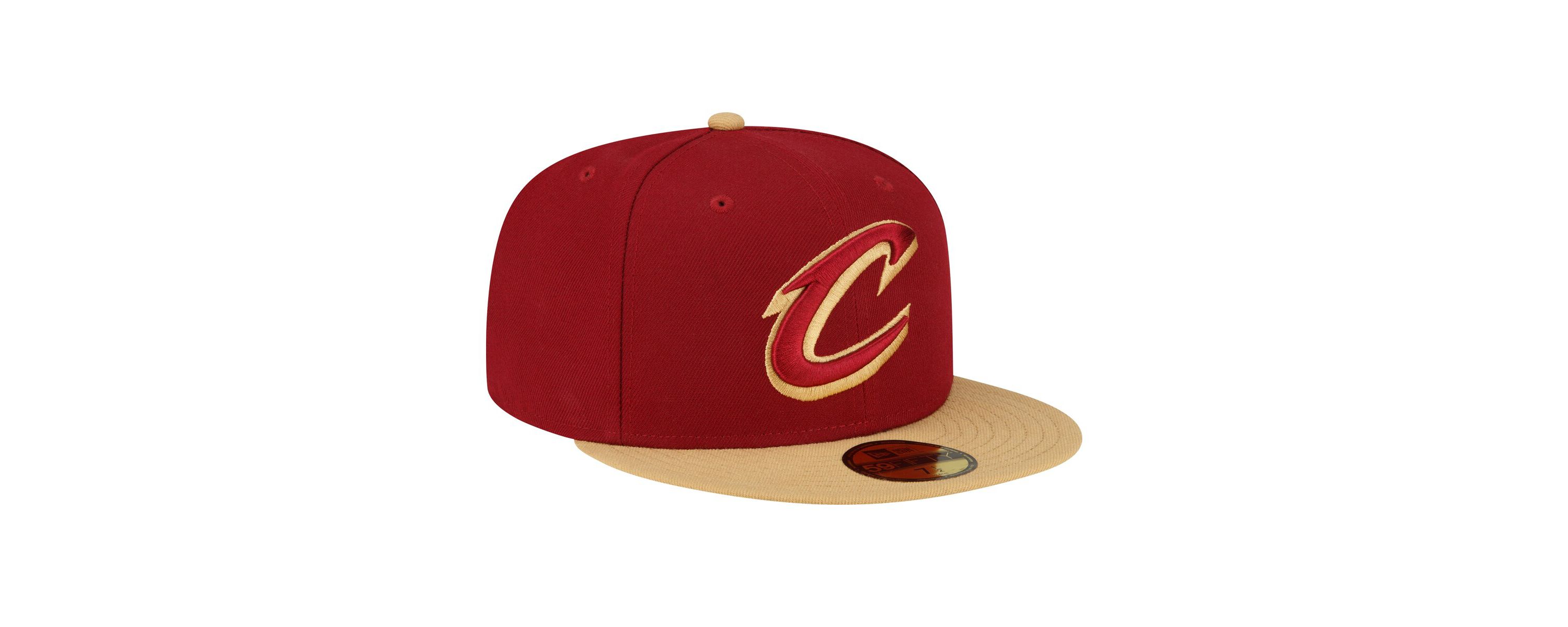 NBA Wine/Gold Cleveland Cavaliers 2-Tone 59FIFTY Fitted Hat