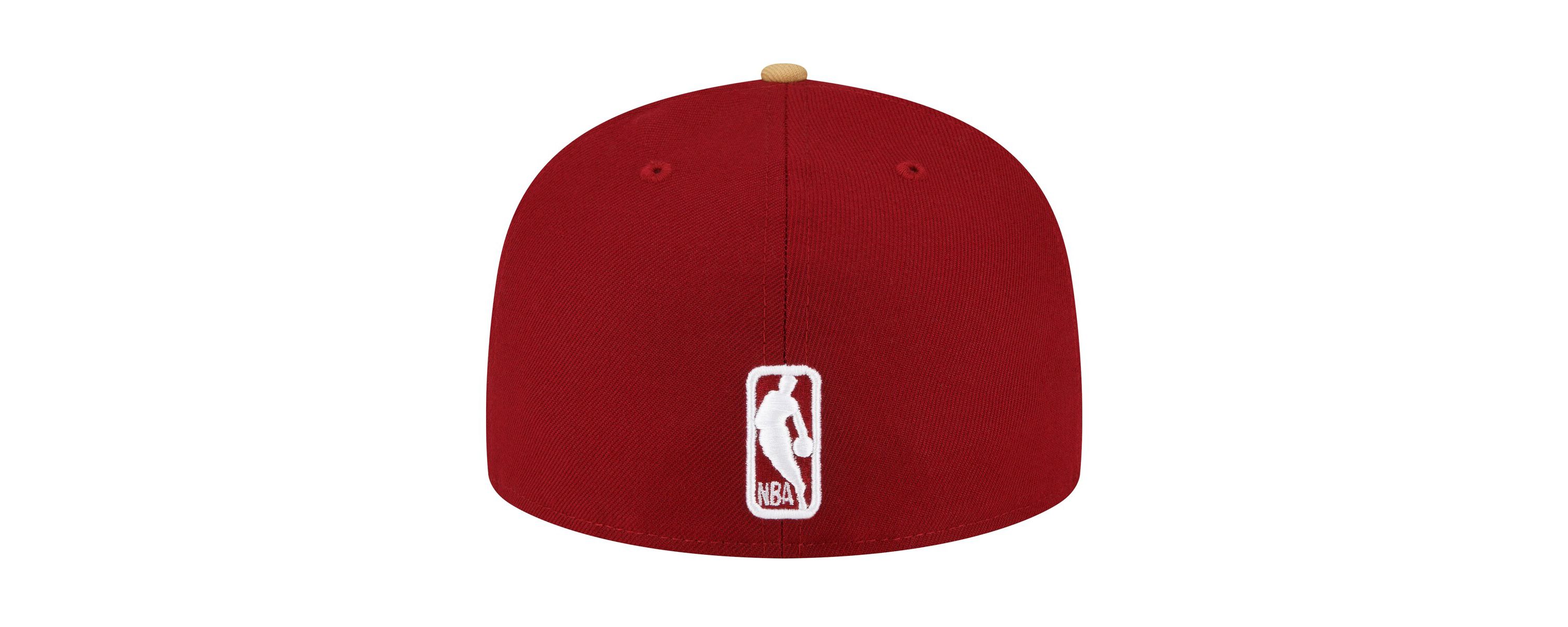 NBA Wine/Gold Cleveland Cavaliers 2-Tone 59FIFTY Fitted Hat