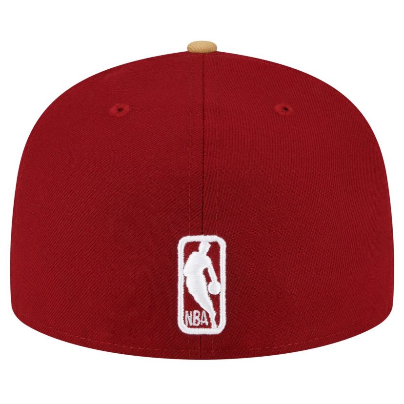 NBA Wine/Gold Cleveland Cavaliers 2-Tone 59FIFTY Fitted Hat
