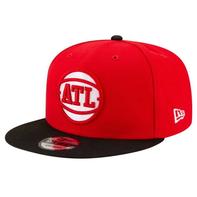 NBA Red/Black Atlanta Hawks Official Team Color 2Tone 9FIFTY Snapback Hat