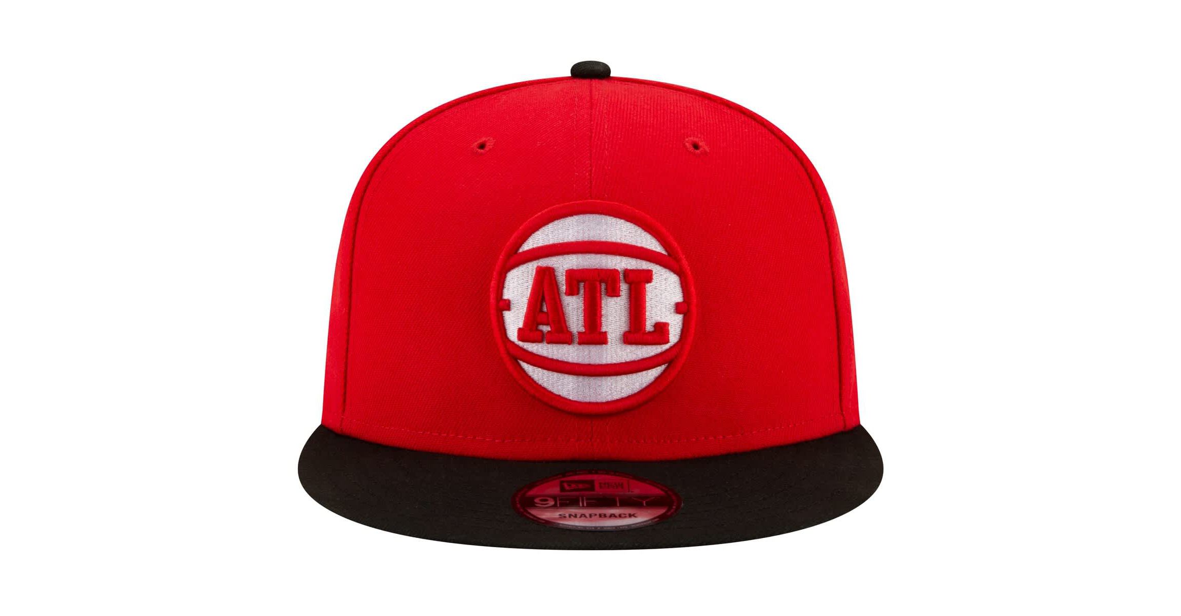 NBA Red/Black Atlanta Hawks Official Team Color 2Tone 9FIFTY Snapback Hat