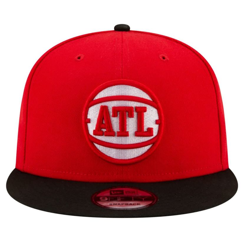 NBA Red/Black Atlanta Hawks Official Team Color 2Tone 9FIFTY Snapback Hat