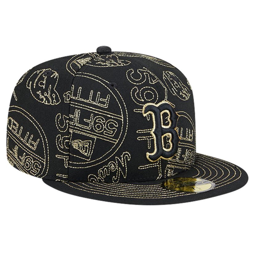 Boston Red Sox MLB Boston Sox 59FIFTY Day Allover Fitted Hat