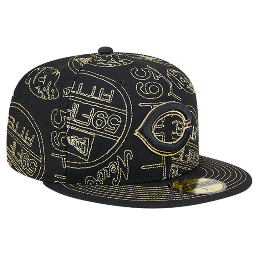 MLB Cincinnati Reds 59FIFTY Day Allover Fitted Hat