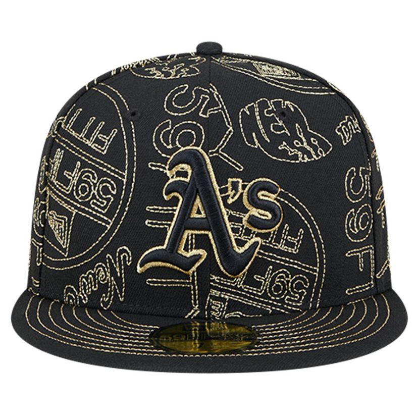 Oakland Athletics MLB Athletics 59FIFTY Day Allover Fitted Hat