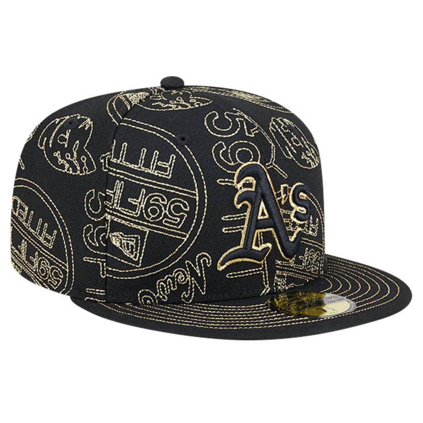 Oakland Athletics MLB Athletics 59FIFTY Day Allover Fitted Hat