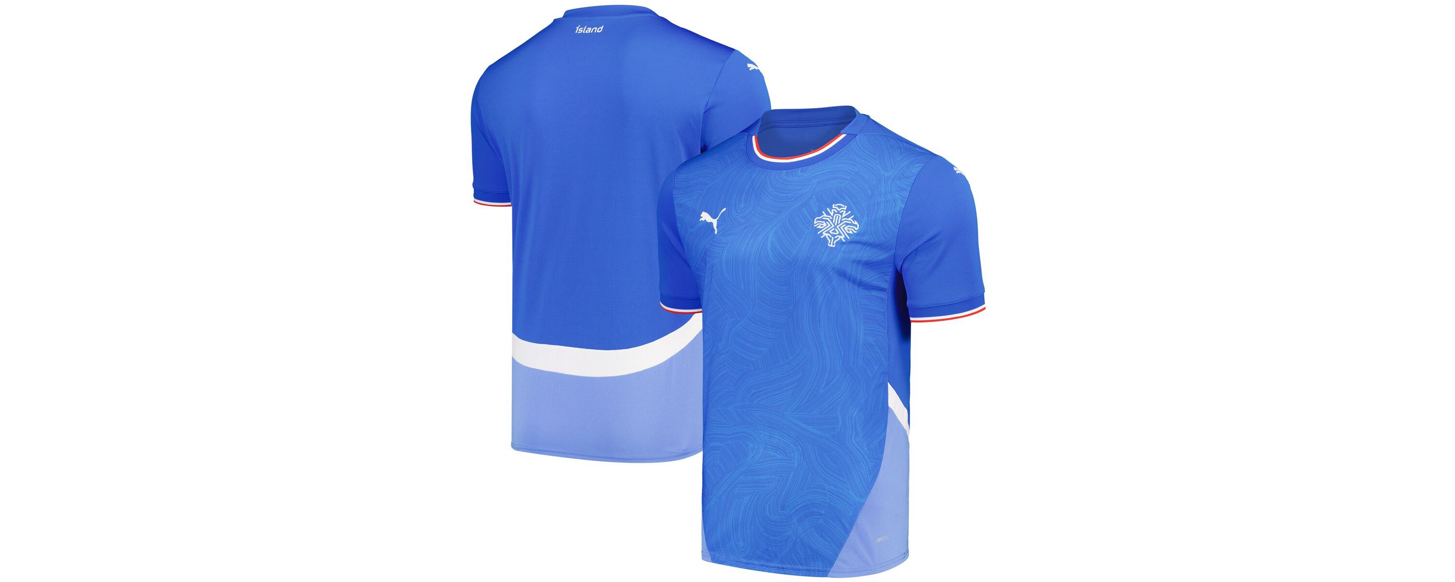 Soccer National Teams Iceland National Team 2024 Home Replica Jersey