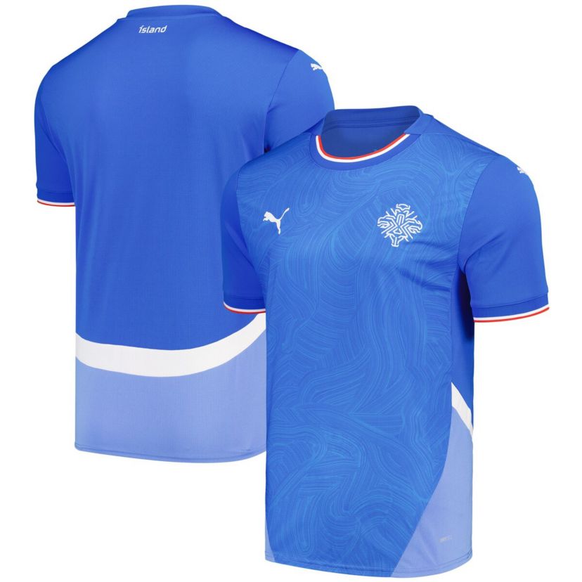 Soccer National Teams Iceland National Team 2024 Home Replica Jersey