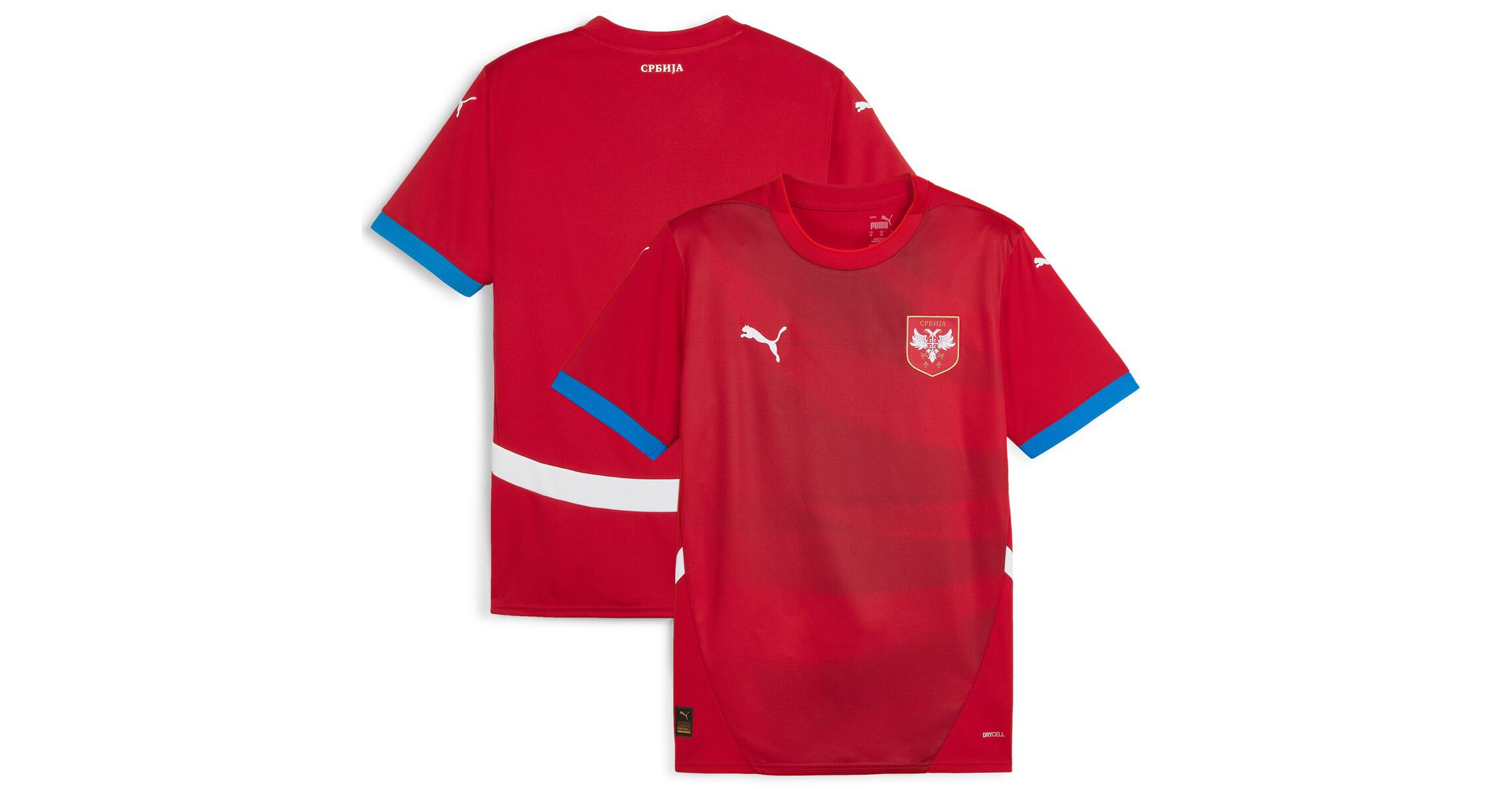Soccer National Teams Serbia National Team 2024 Home Replica Jersey