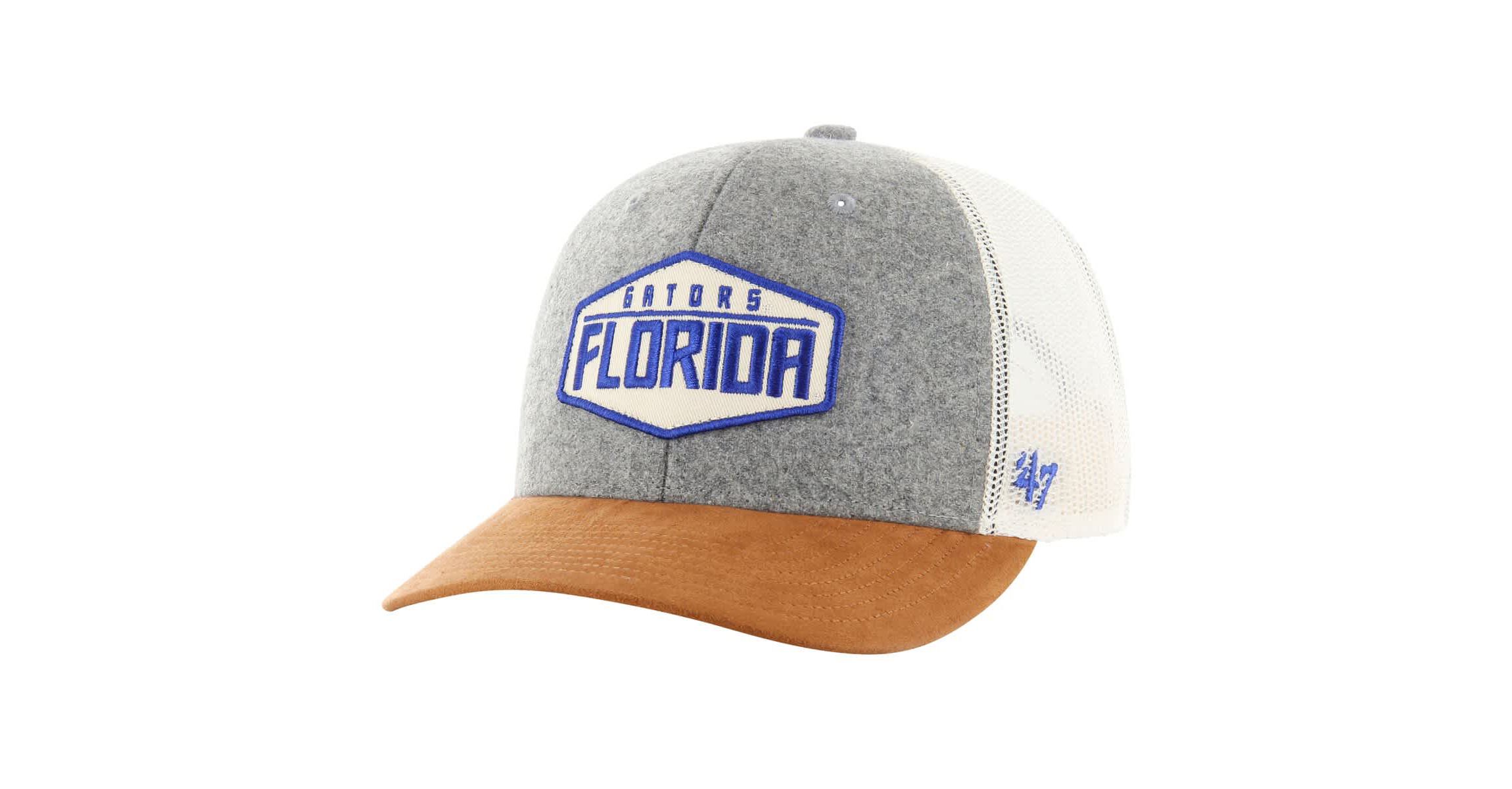 NCAA Heather Florida Gators Drover Trucker Adjustable Hat