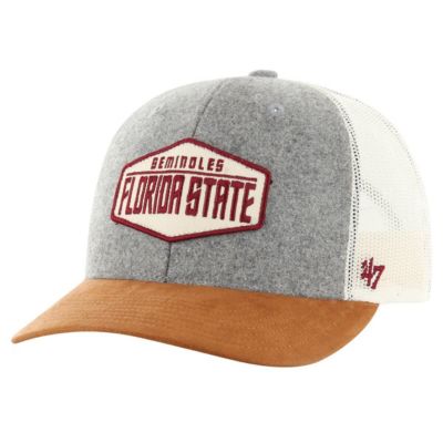 '47 Men's NCAA Heather Florida State Seminoles Drover Trucker Adjustable Hat