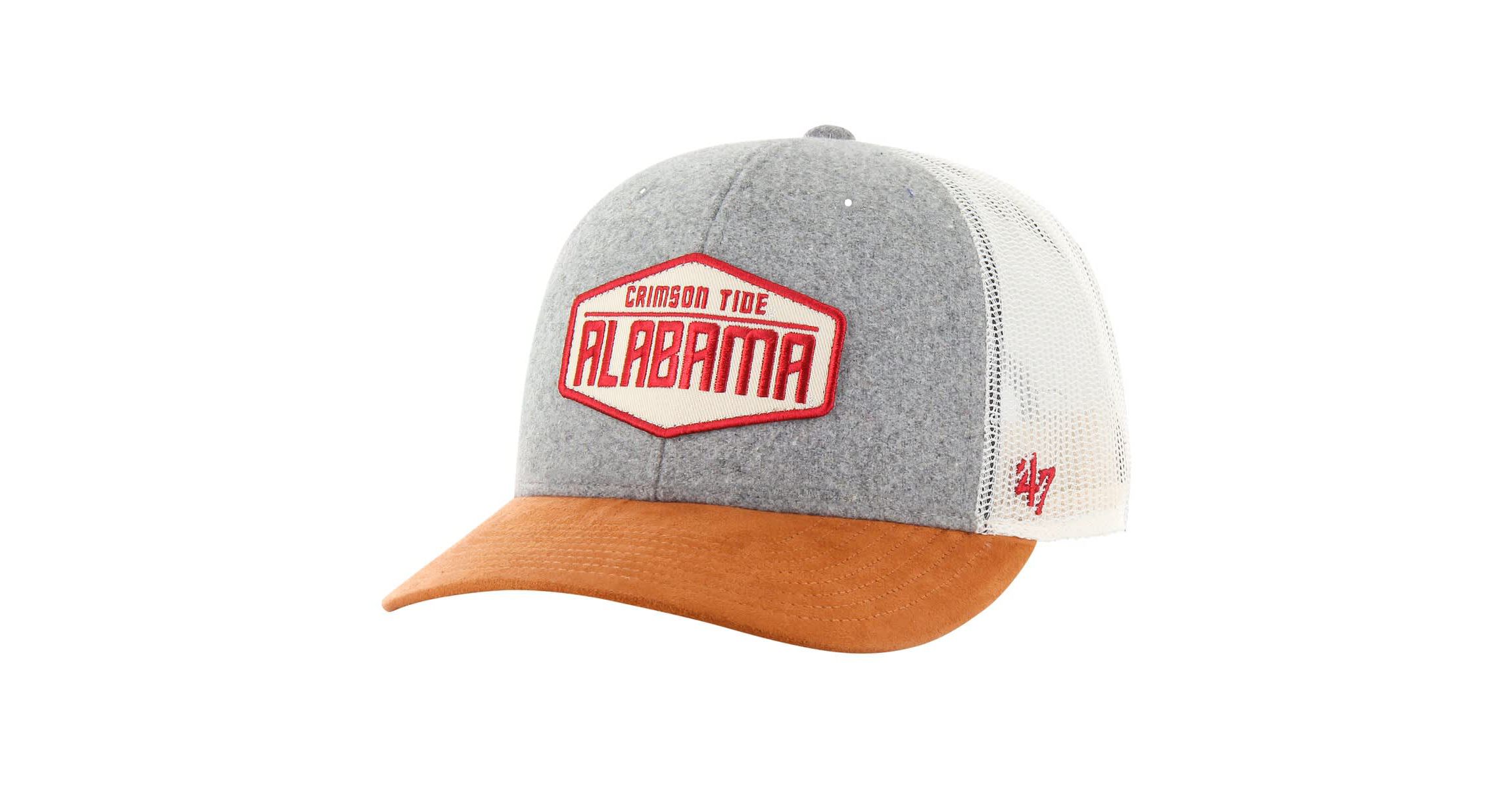 Alabama Crimson Tide NCAA Heather Alabama Tide Drover Trucker Adjustable Hat