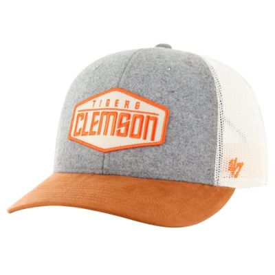'47 Men's NCAA Heather Clemson Tigers Drover Trucker Adjustable Hat