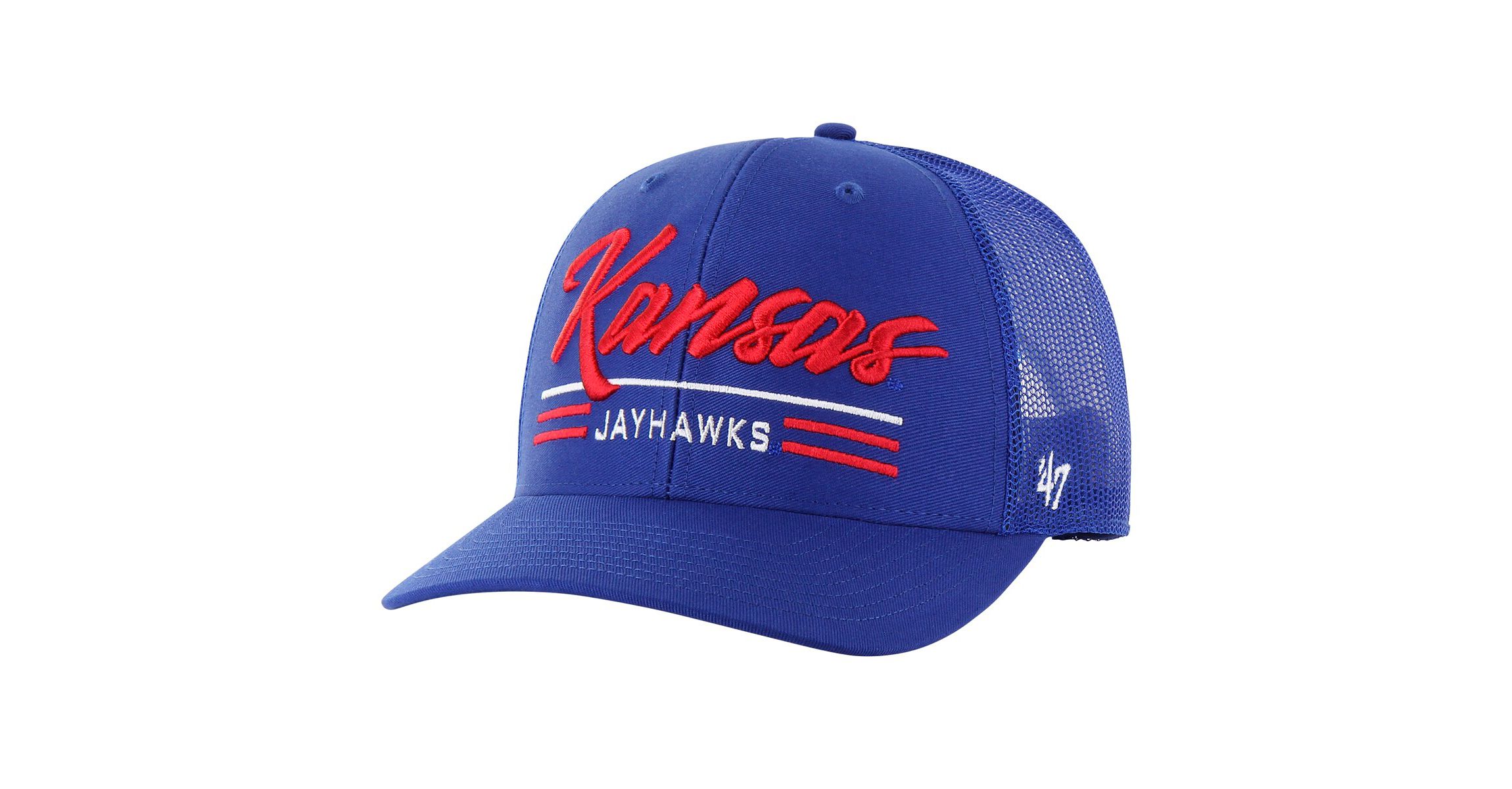 NCAA Kansas Jayhawks Garner Trucker Adjustable Hat